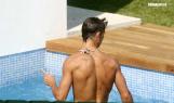 Cristiano Ronaldo en la piscina durante sus vacaciones en Miami