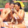 Cristiano Ronaldo y su novia Nereida Gallardo en la playa