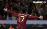 Cristiano Ronaldo de celebración con la selección portuguesa